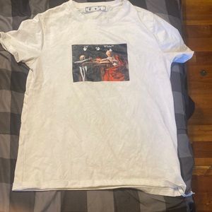 Off-white t shirt it’s a medium but fits like a large